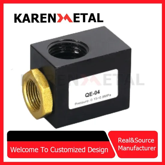 Qe Series Exhausting Valve Pneumatic Air Quick Release Valve Gas Quick Exhaust Valve
